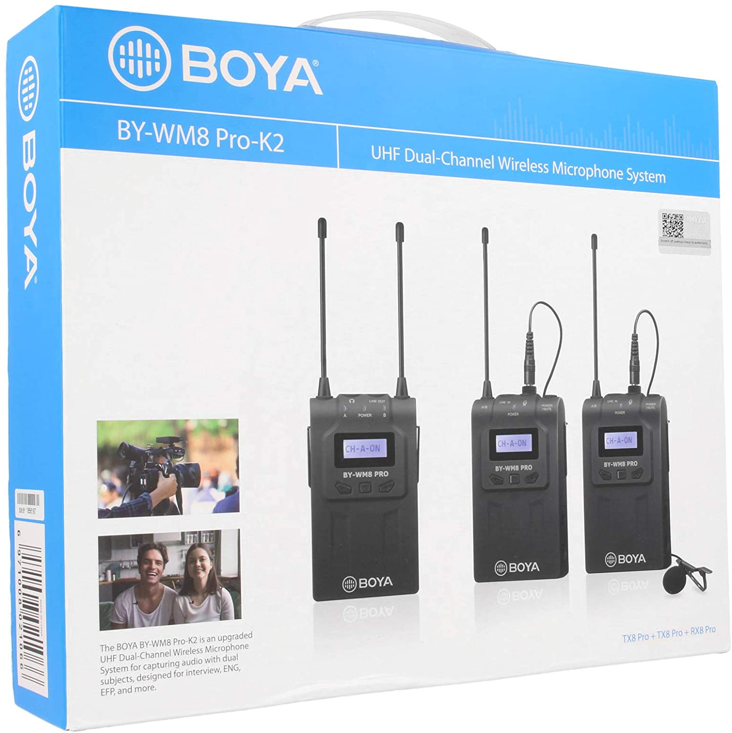 BOYA BY-WM8 PRO-K2 / UHF para 2 Personas · imagen 2