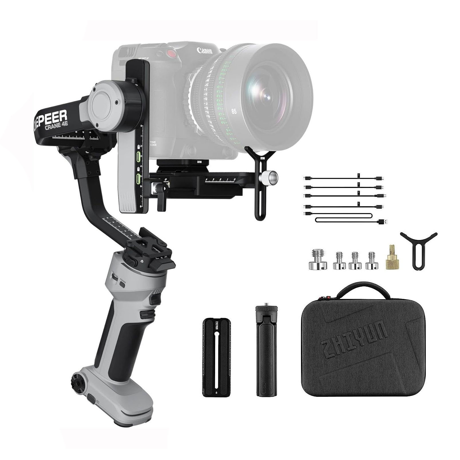 Zhiyun Crane 4E CINEPEER + Maletín CASE · imagen 1