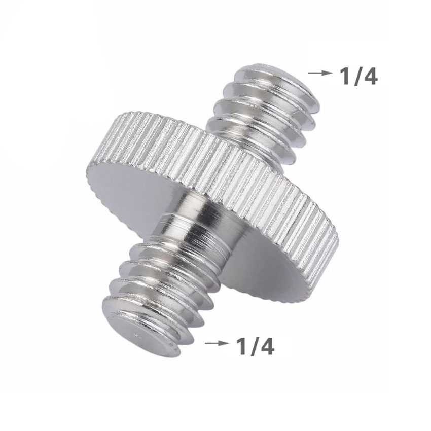 Tornillo doble pin Adaptador 1/4 a 3/8 · imagen 2