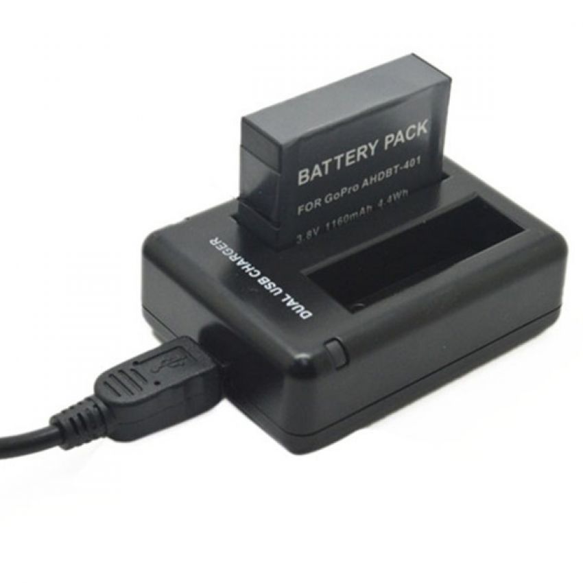 Cargador Dual Para Gopro 5/6/7/8/9/10 para 2 Baterías · imagen 5