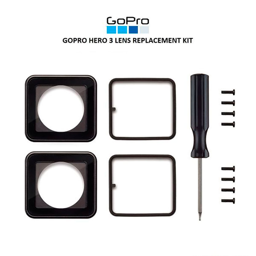 Replacement Kit - Lente De Repuesto para Carcasa de Buceo Gopro 3 y 4 · imagen 1