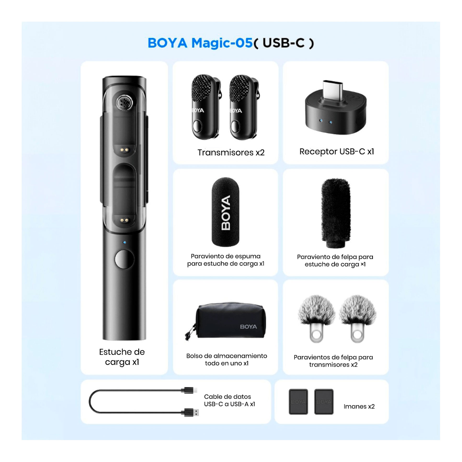 BOYA MAGIC 05 - Micrófono Inalámbrico con Cancelación iA - USB-C · imagen 4